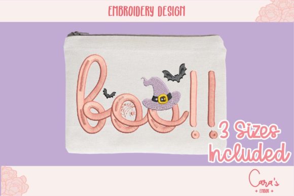 Boo Hat: A Playful Halloween Design for Boutique Apparel