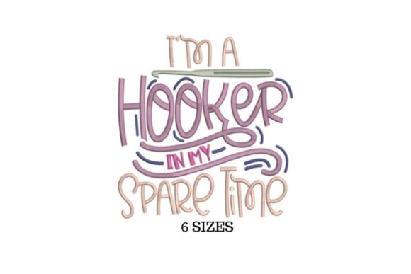 Hooker: A Playful Crochet Pun for Embroidered Gifts
