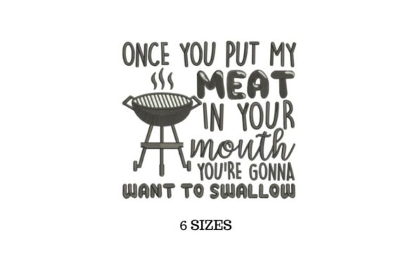 Meat: A Playful Embroidery Design for Personalized Gifts