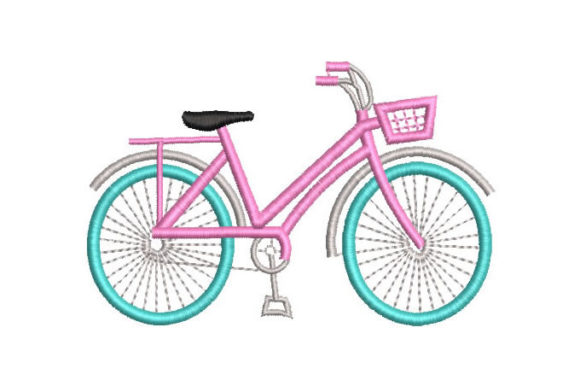 Reviewing Girl Bicycle for Holiday Embroidery