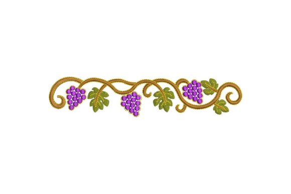 Reviewing the Grapes Border Motif for Handmade Projects